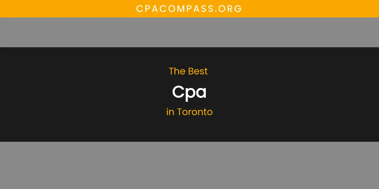 Toronto's Best CPA featured